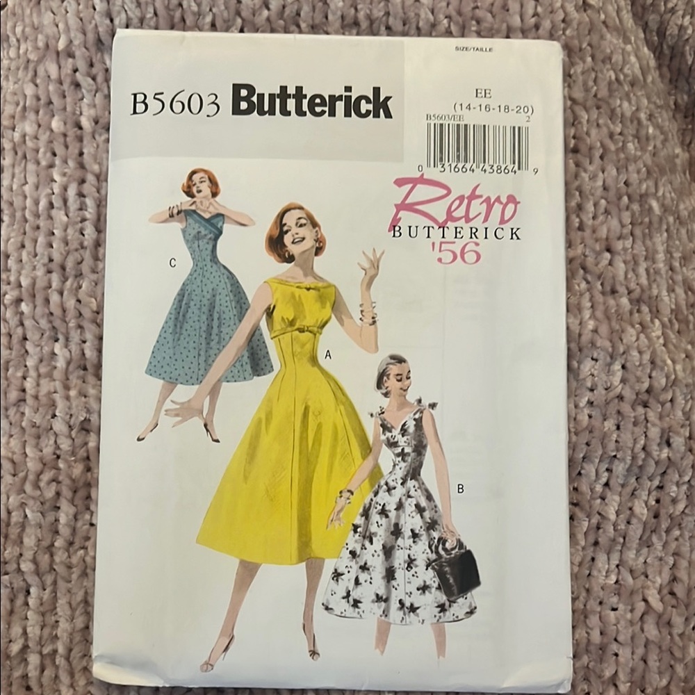 New Butterick Retro ‘56 Dress Pattern